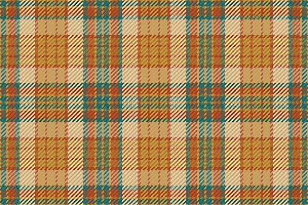 Patrón sin costuras de tela escocesa de tartán escocés fondo repetible con textura de tela a cuadros fondo vectorial plano de estampado textil a rayas