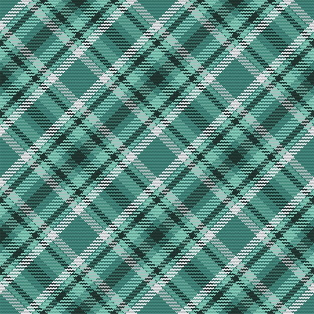 Patrón sin costuras de tela escocesa de tartán escocés Fondo repetible con textura de tela a cuadros Fondo vectorial plano de estampado textil a rayas