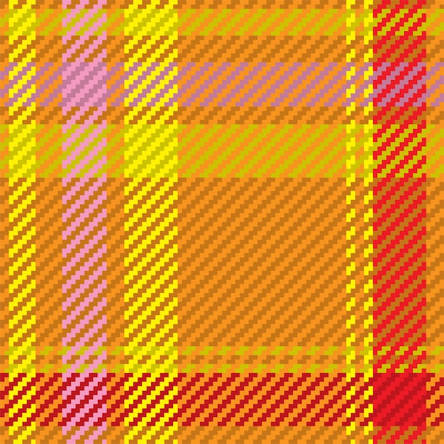 Patrón sin costuras de tela escocesa de tartán escocés fondo repetible con textura de tela a cuadros fondo vectorial plano de estampado textil a rayas