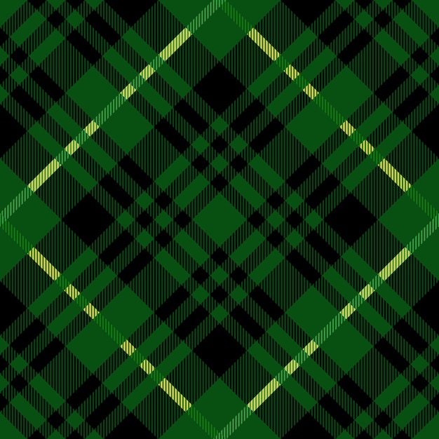 El patrón sin costuras de la tela de tartan verde