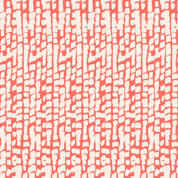 Patrón sin costuras con teñido anudado en terracota y beige. Impresión Shibori sin costuras. Batik dibujado a mano en acuarela. Patrón de teñido anudado de camisa acuarela hecho a mano. Azulejo tradicional japonés. Shibori rojo y blanco.