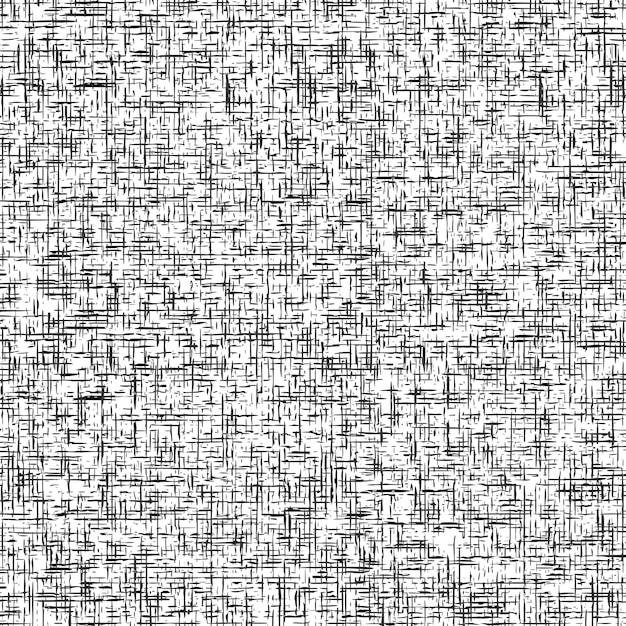 Patrón sin costuras, textura de arpillera, lienzo, fondo vectorial monocromo