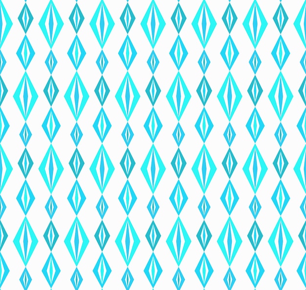Vector patrón sin costuras de textura azul patrón de cadenas de rombo lindo en azul y turquesa sobre fondo blanco para impresión de tela diseño de muebles papel tapiz de envoltura tarjetas de visita de saludos vector