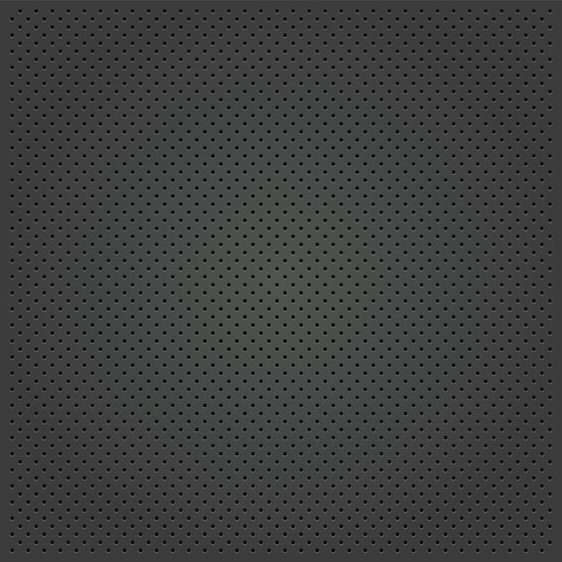 Patrón sin costuras de textura de carbono Punto de metal negro Ilustración vectorial