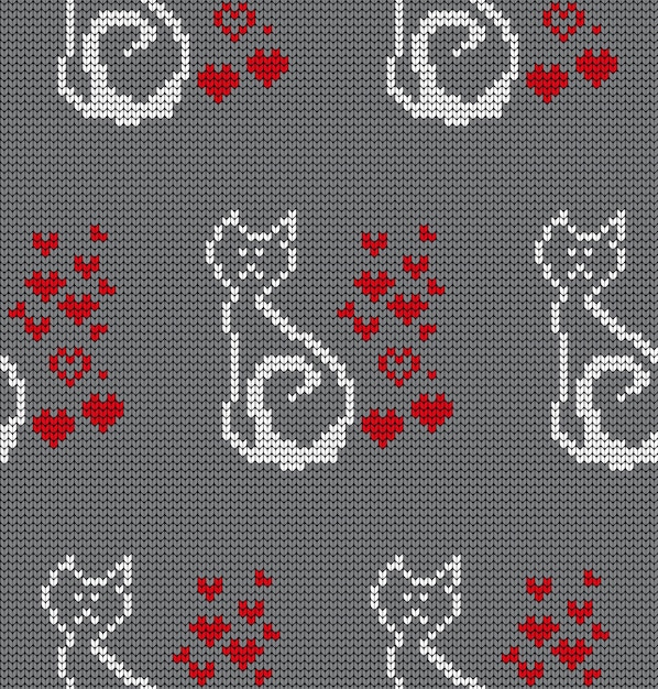 Patrón sin costuras de textura de punto fondo transparente de vector para banner sitio web postal papel tapiz ropa y diseño diseño de suéter festivo patrón de punto sin costuras