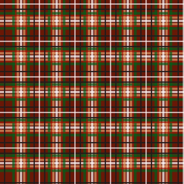 Patrón sin costuras de textura de tela a cuadros de tartán escocés Fondo plano de estampado textil a rayas