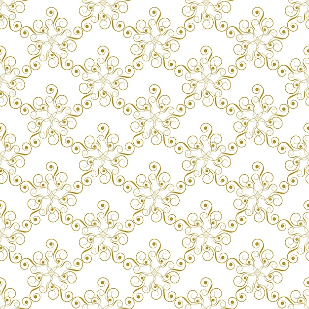 Patrón sin costuras Textura vectorial abstracta Patrón floral decorativo en estilo damasco Se puede utilizar para papel tapiz textiles envolver papel relleno de página diseño fondo de página web
