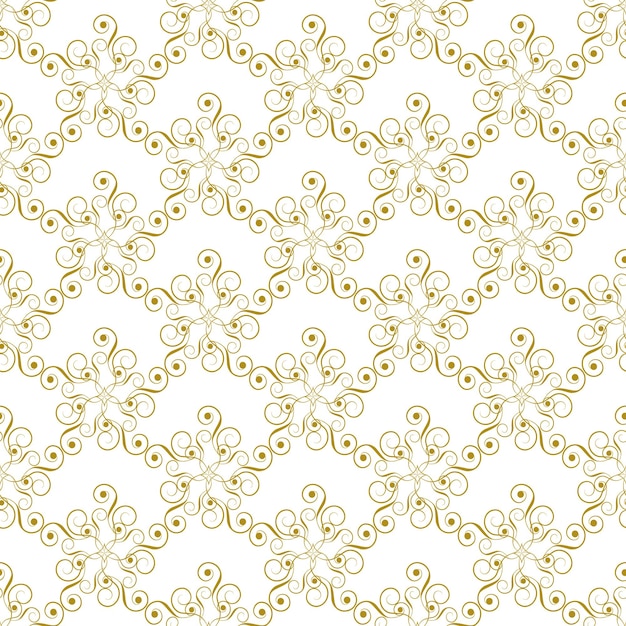 Vector patrón sin costuras textura vectorial abstracta patrón floral decorativo en estilo damasco se puede utilizar para papel tapiz textiles envolver papel relleno de página diseño fondo de página web