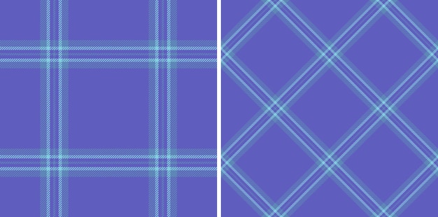 Patrón sin costuras de textura de verificación de fondo de tartán con una tela a cuadros de vector textil en colores marinos
