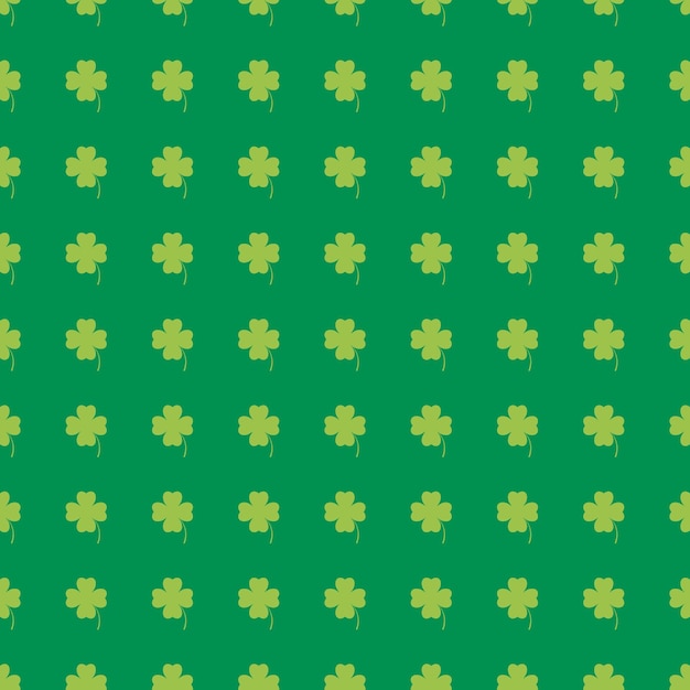 El patrón sin costuras del trébol verde