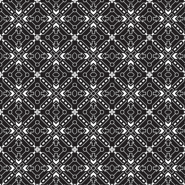 Patrón sin costuras tribal geométrico tradicional en estilo clásico batik