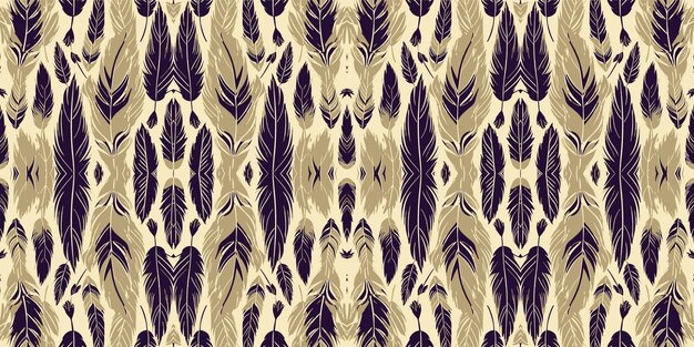 Un patrón sin costuras tribalgeométrico batik estilo ikatazteco boho étnico sin costuras