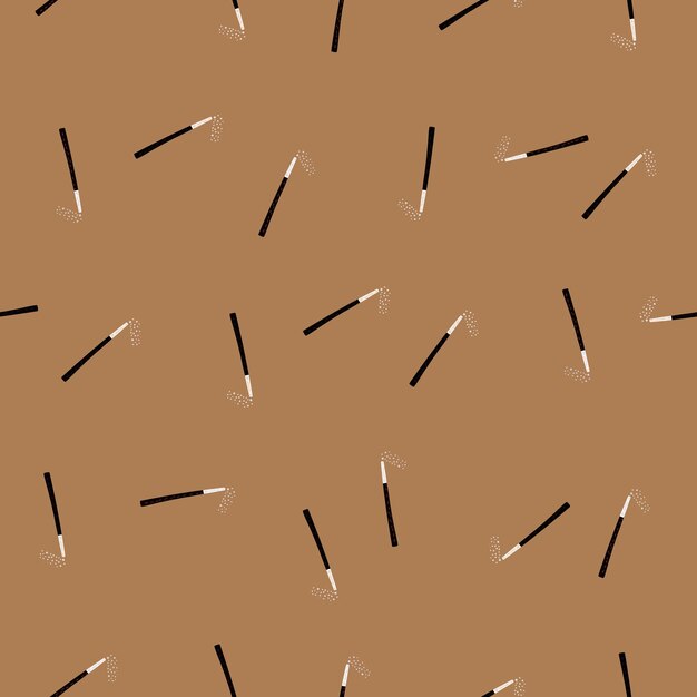 Patrón sin costuras de varita mágica. Fondo mágico. Textura repetida en estilo garabato para tela, papel de envolver, papel tapiz, tejido. ilustración vectorial