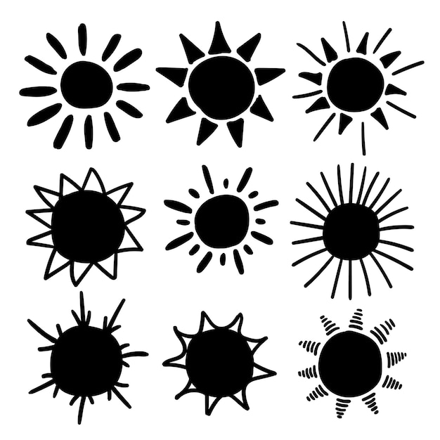 Patrón sin costuras de vector de sol de sonrisa amarilla