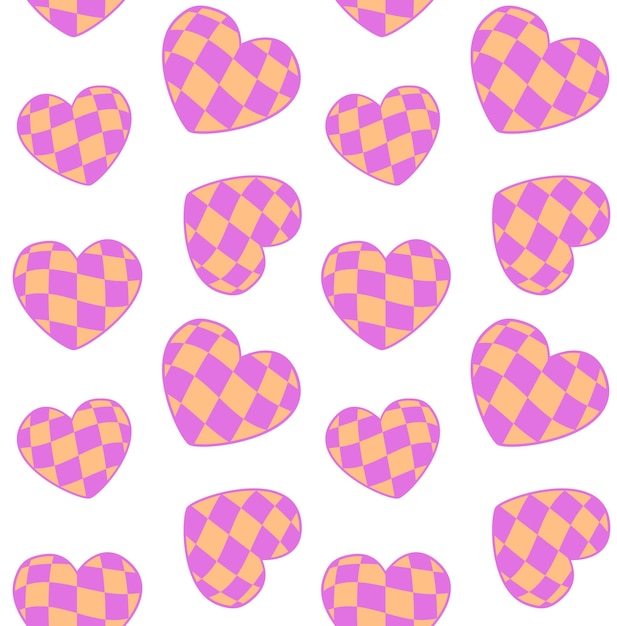 Patrón sin costuras vectorial del corazón de la textura