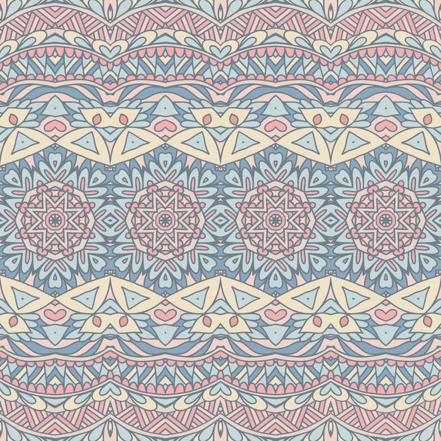 Patrón sin costuras vectorial de estilo africano arte batik ikat