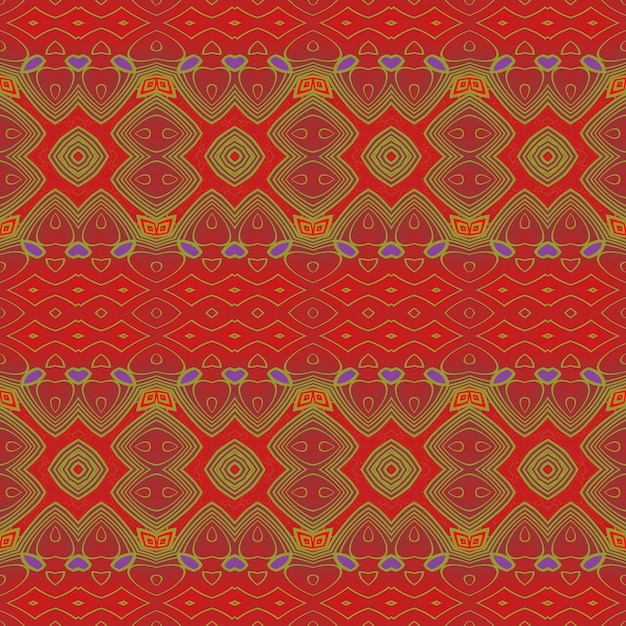 Patrón sin costuras vectorial Ornamento étnico colorido Estilo arabesco