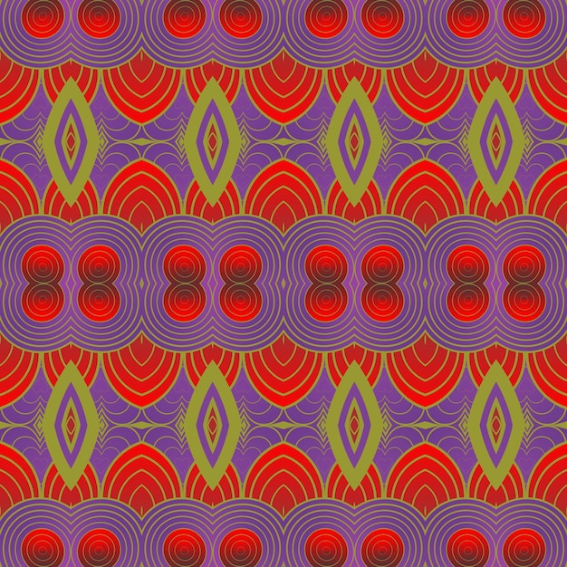 Patrón sin costuras vectorial Ornamento étnico colorido Estilo arabesco