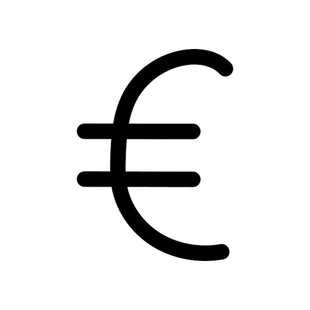 Patrón sin costuras vectorial del signo del euro dibujado a mano