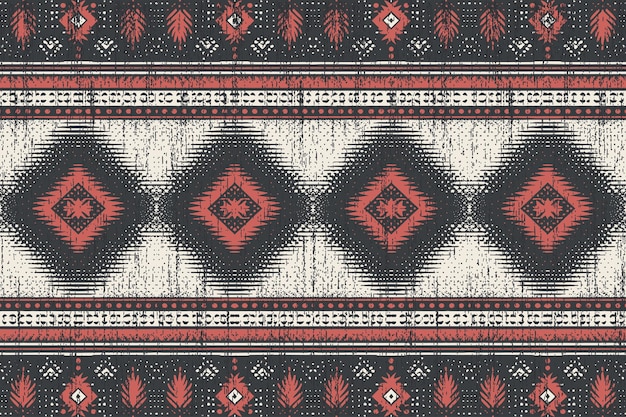 Patrón sin costuras vectorial tribal navajo Ornamento nativo americano Estilo de decoración étnico del suroeste