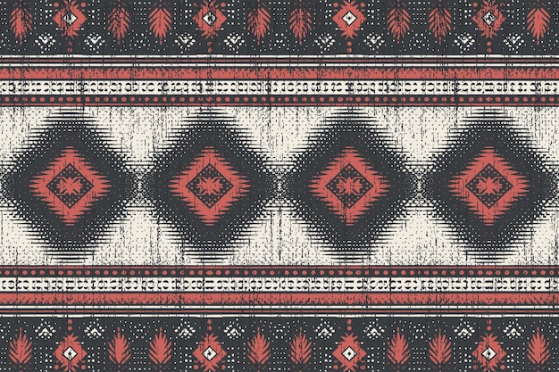 Vector patrón sin costuras vectorial tribal navajo ornamento nativo americano estilo de decoración étnico del suroeste