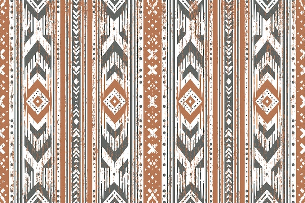 Patrón sin costuras vectorial tribal navajo Ornamento nativo americano Estilo de decoración étnico del suroeste