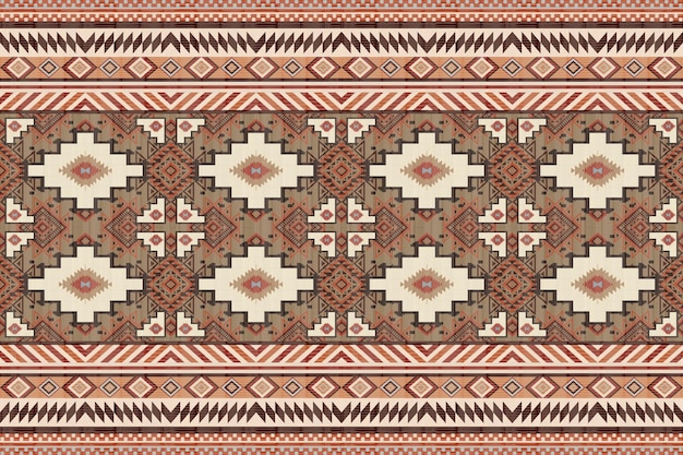 Patrón sin costuras vectorial tribal navajo Ornamento nativo americano Estilo de decoración étnico del suroeste