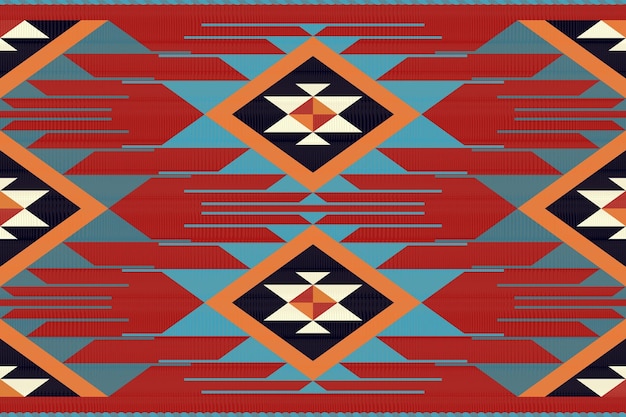 Patrón sin costuras vectorial tribal navajo Ornamento nativo americano Estilo de decoración étnico del suroeste