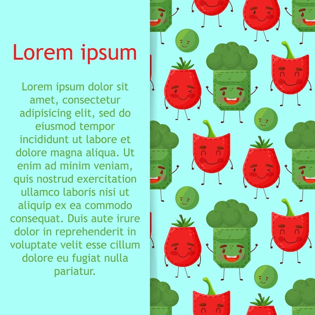 Patrón sin costuras con verduras coloridas dibujadas a mano conjunto de vectores de estilo sketch