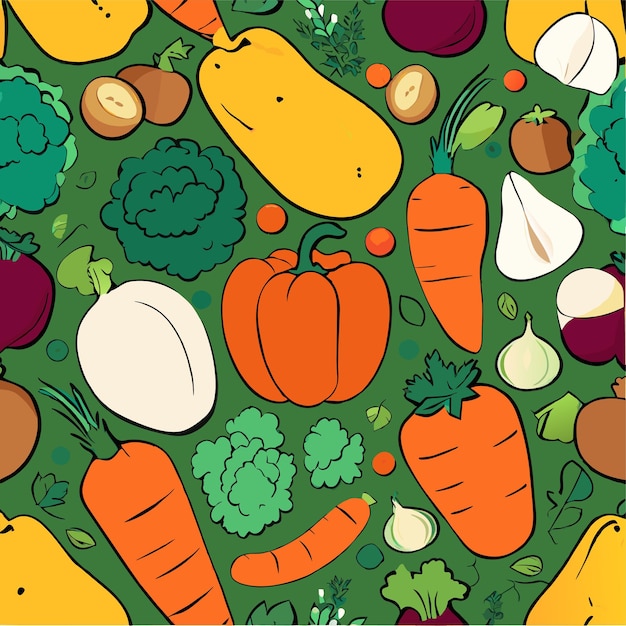 El patrón sin costuras de las verduras