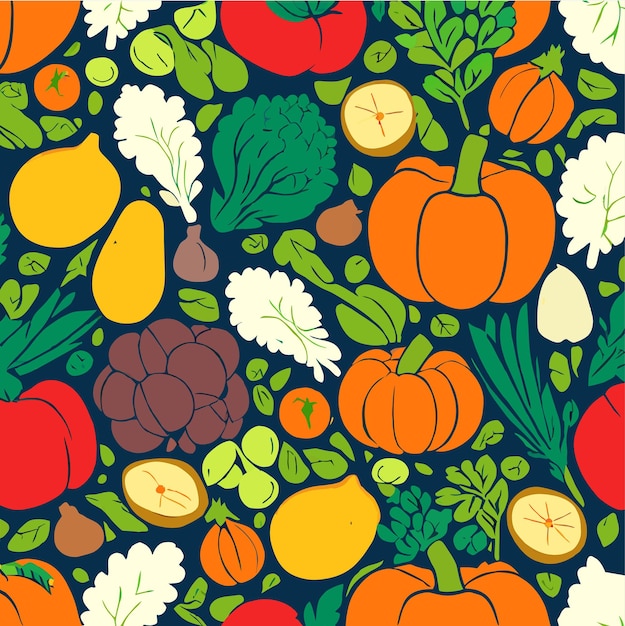 El patrón sin costuras de las verduras