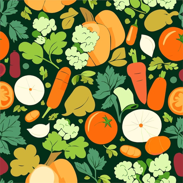 El patrón sin costuras de las verduras
