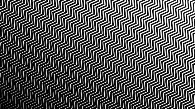 Patrón sin costuras en zigzag blanco y negro para telón de fondo o estilo de tela