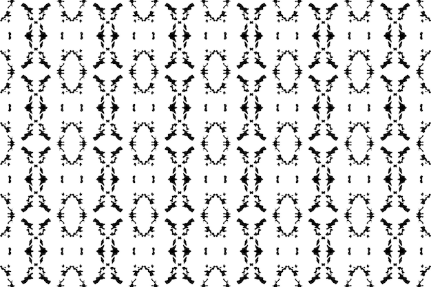 Un patrón sin costurasgeometric tribalgeometric batik ikataztecblack and white seamless pattern