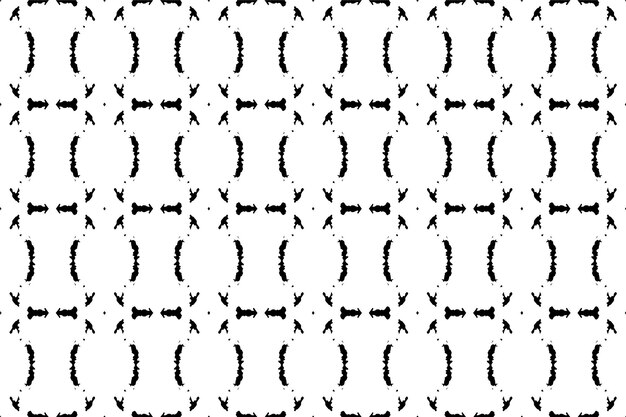 Un patrón sin costurasgeometric tribalgeometric batik ikataztecblack and white seamless pattern