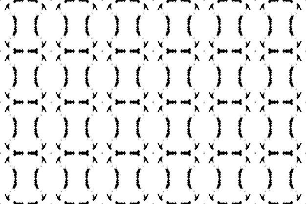 Un patrón sin costurasgeometric tribalgeometric batik ikataztecblack and white seamless pattern