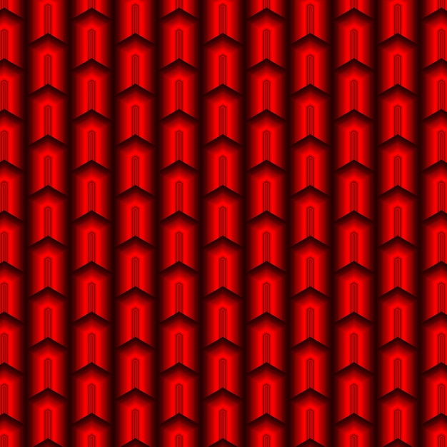Vector patrón de cristal rojo