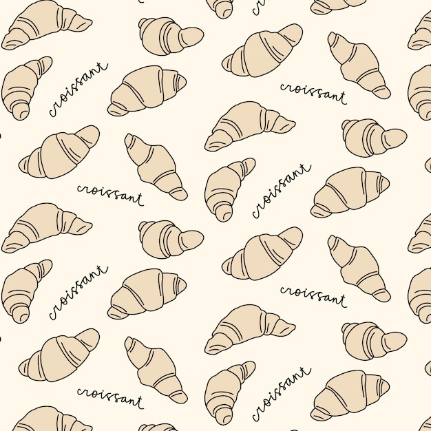 patrón de croissant