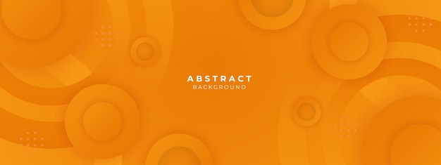 Patrón cuadrado de color naranja en el estandarte con sombra Abstracto blanco y gris color fondo geométrico con espacio de copia
