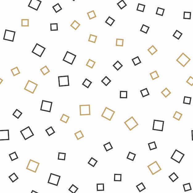 Patrón de cuadrados aleatorios, fondo abstracto. Ilustración simple geométrica. Estilo creativo y de lujo