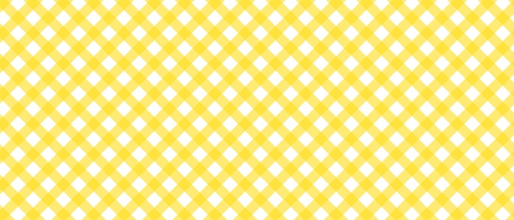 Vector el patrón de cuadrados amarillos con cuadrados blancos sobre fondo amarillo