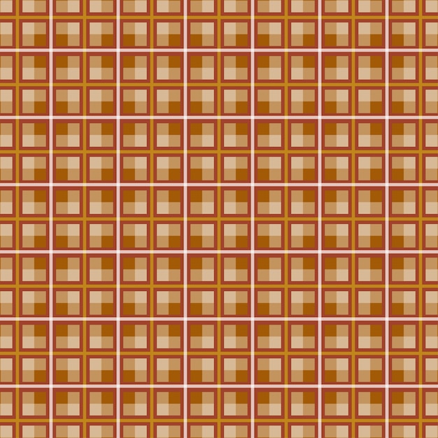patrón de cuadrados sin costuras de batik marrón