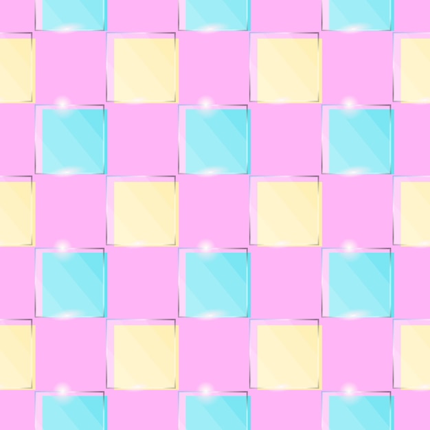 patrón de cuadrados de vidrio