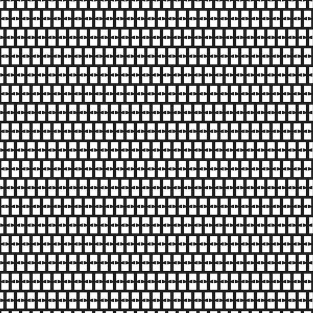 Patrón de cuadrícula en blanco y negro - Diseño geométrico repetitivo sin costuras