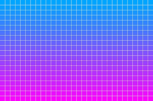 Patrón de cuadrícula de gradiente azul rosa púrpura estético fondo mínimo