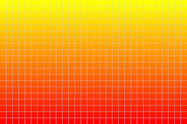 Patrón de cuadrícula de gradiente rojo y amarillo Estética Fondo mínimo