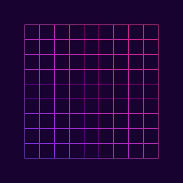 Patrón de cuadrícula de neón geométrico Efecto de falla Fondo abstracto futurista de estilo retro de los años 80 y 90