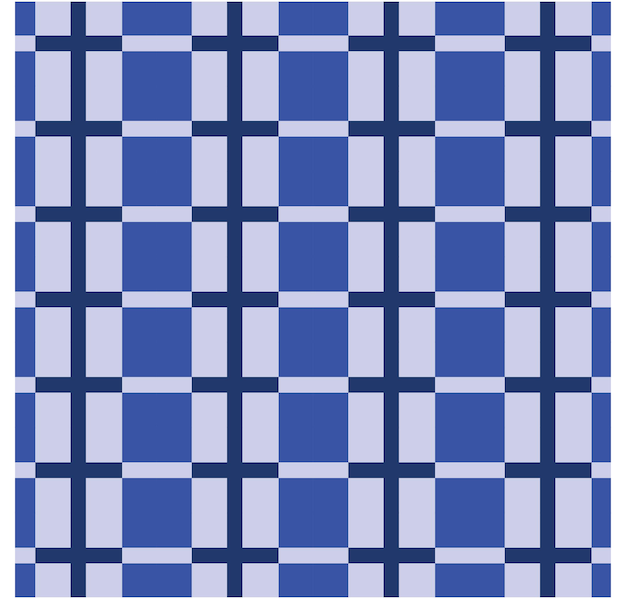 Patrón de cuadros azul clásico