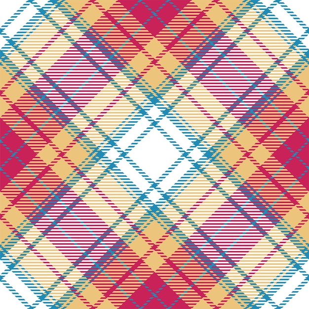 Patrón de cuadros de comprobación textura de tela de tartán sin costuras fondo cuadrado de rayas diseño textil vectorial