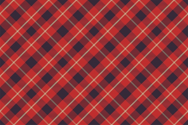 Patrón de cuadros sin costuras. Compruebe la textura de la tela. Fondo cuadrado de rayas. Tartán de diseño textil de vector